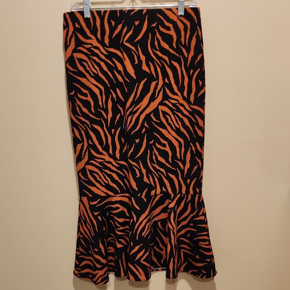 Tiger Print Skirt